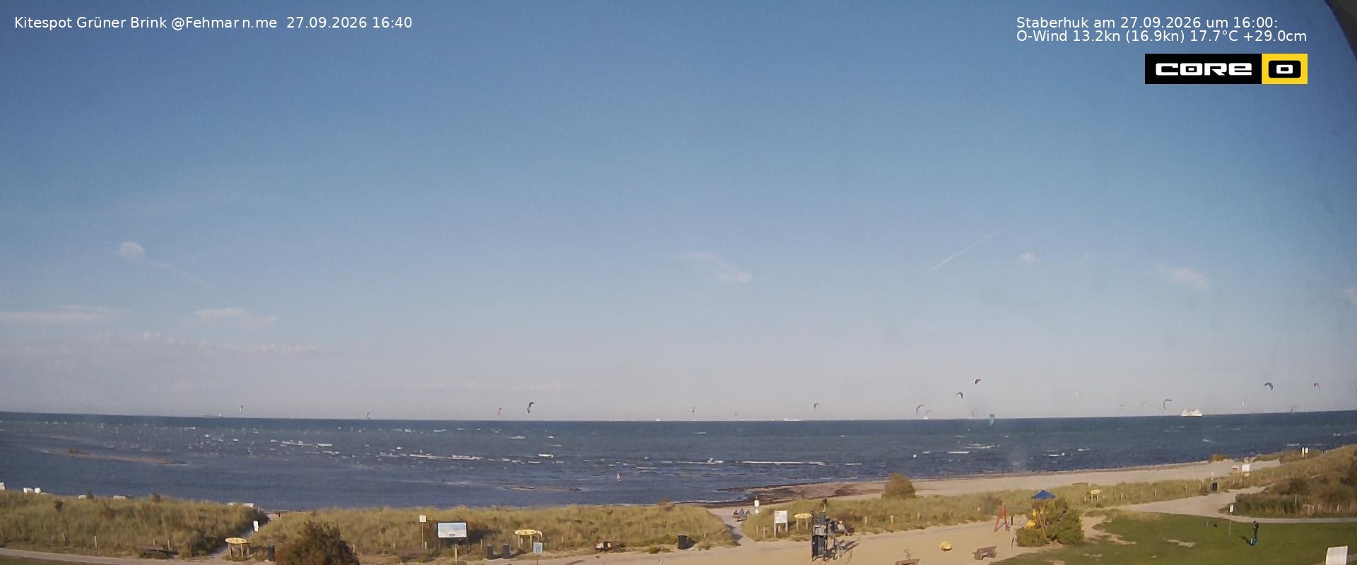 Archiv Foto Webcam Fehmarn: Naturstrand Grüner Brink