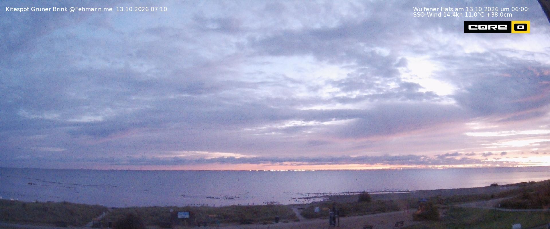 Archiv Foto Webcam Fehmarn: Naturstrand Grüner Brink