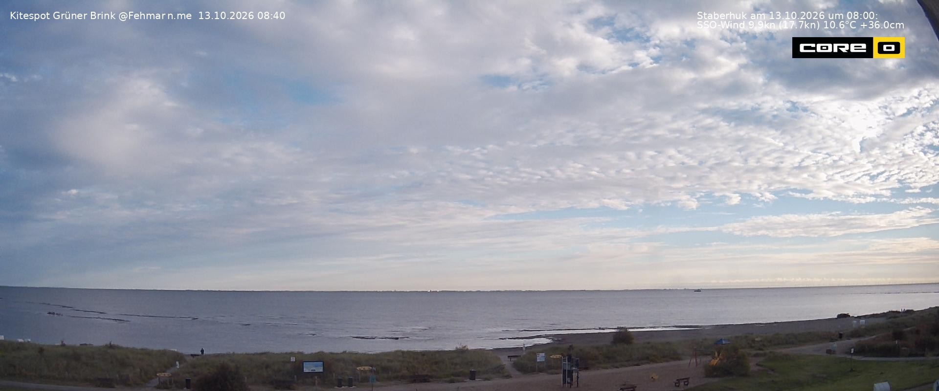 Archiv Foto Webcam Fehmarn: Naturstrand Grüner Brink