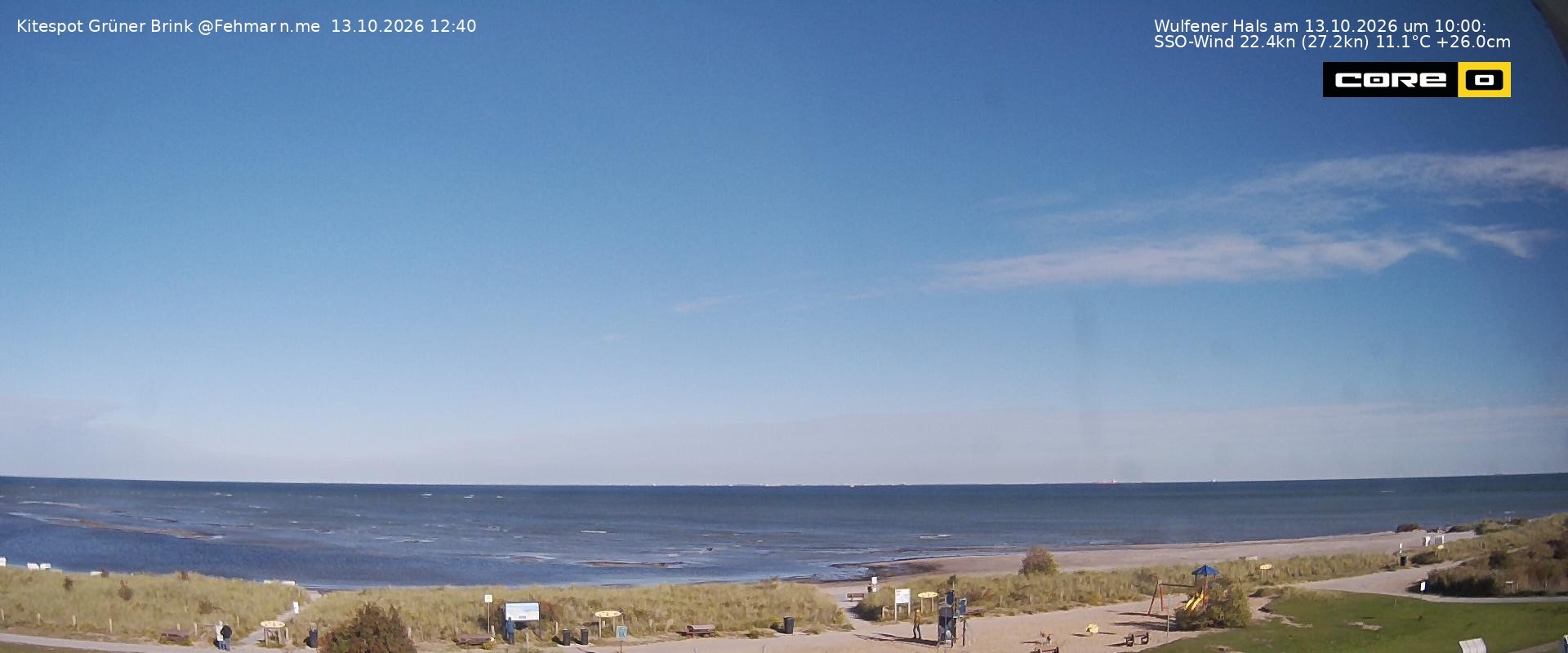 Archiv Foto Webcam Fehmarn: Naturstrand Grüner Brink