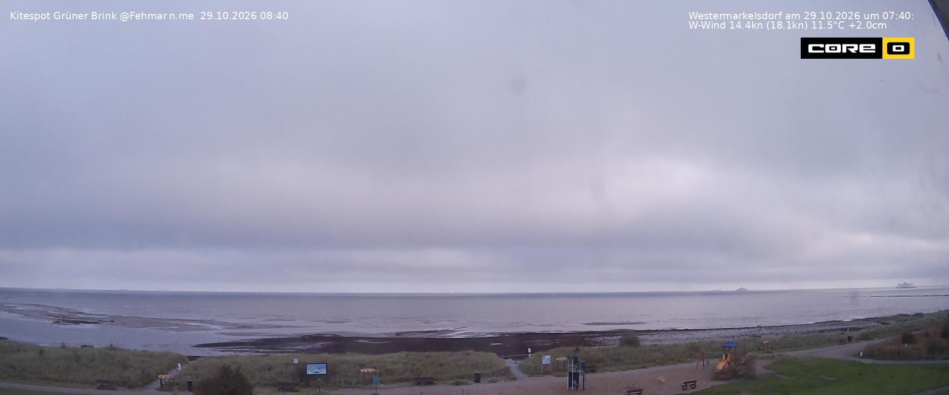 Archiv Foto Webcam Fehmarn: Naturstrand Grüner Brink