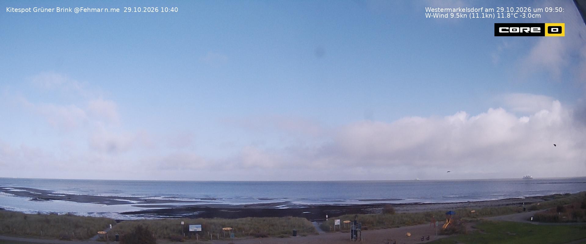 Archiv Foto Webcam Fehmarn: Naturstrand Grüner Brink