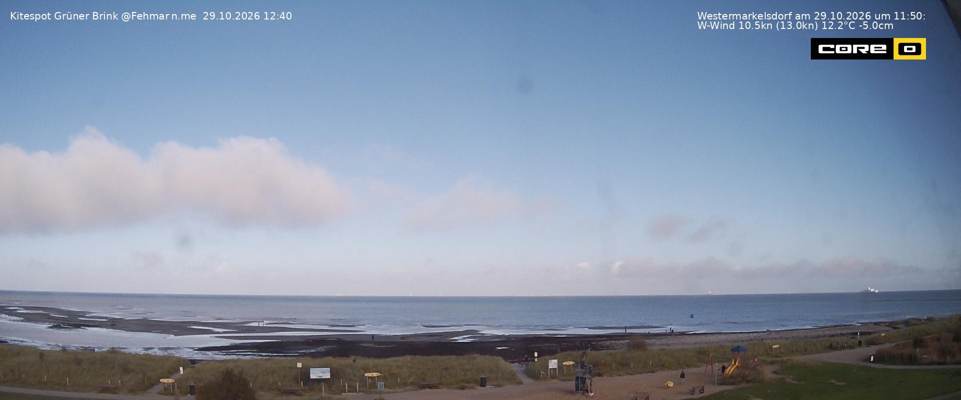 Archiv Foto Webcam Fehmarn: Naturstrand Grüner Brink