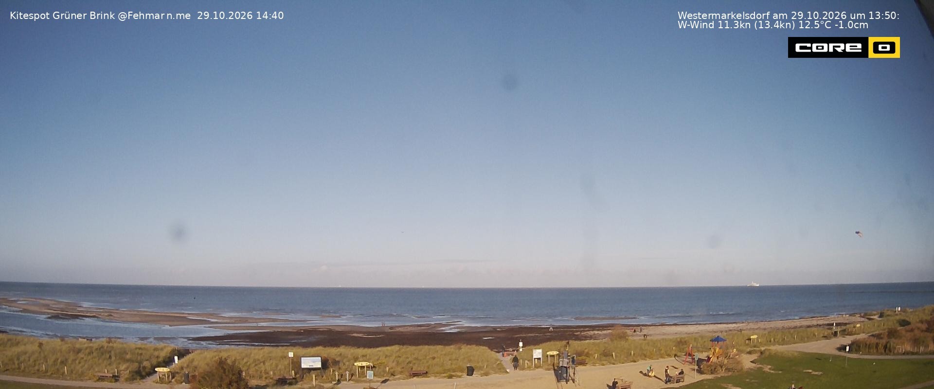 Archiv Foto Webcam Fehmarn: Naturstrand Grüner Brink