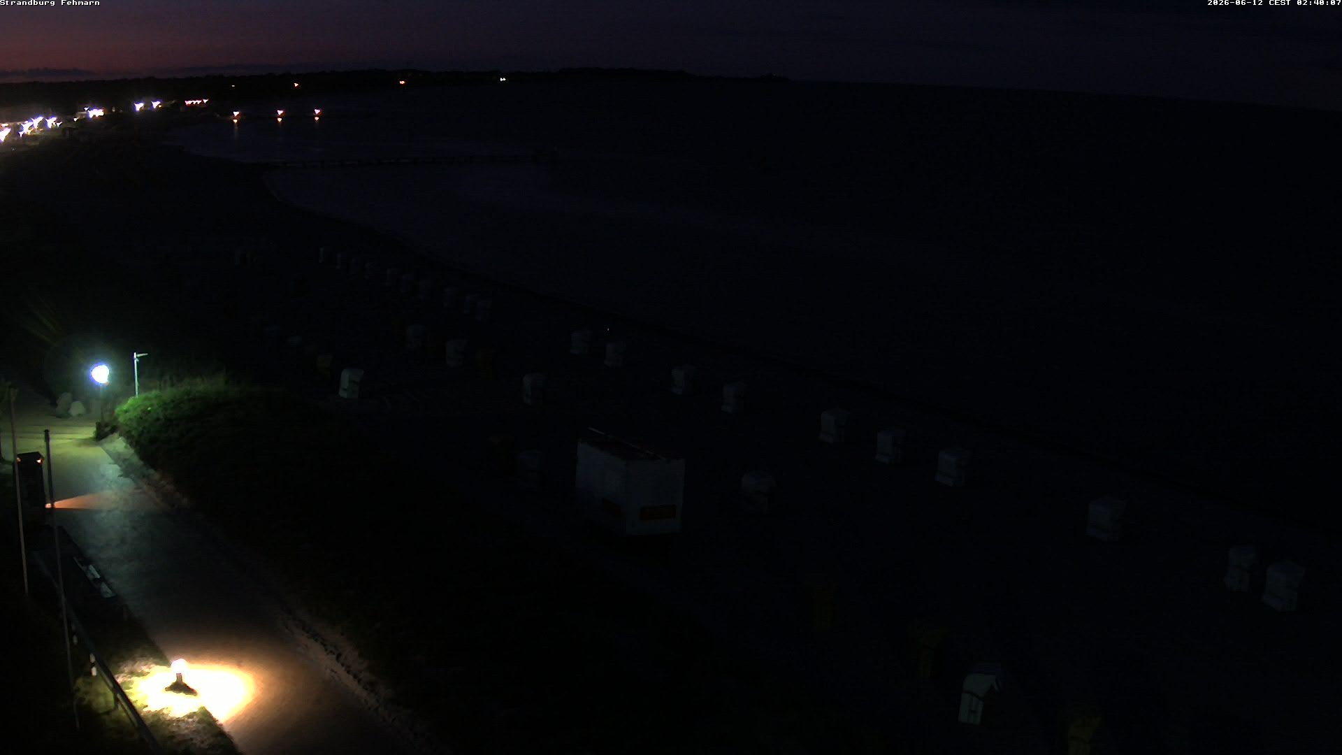 Archived image Webcam Fehmarn: Beach Burgtiefe