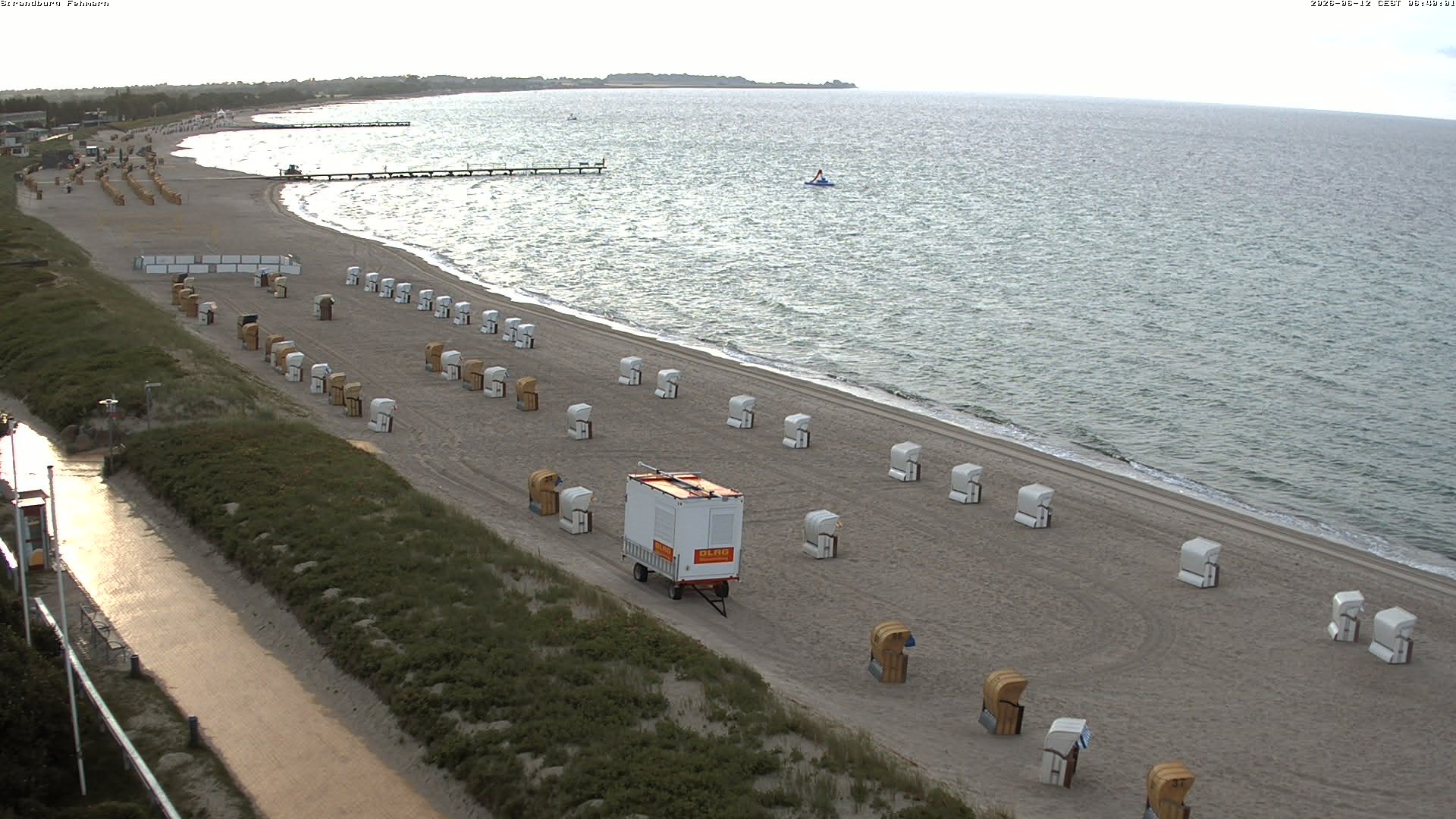 Archiv Foto Webcam Fehmarn: Burgtiefe Strand