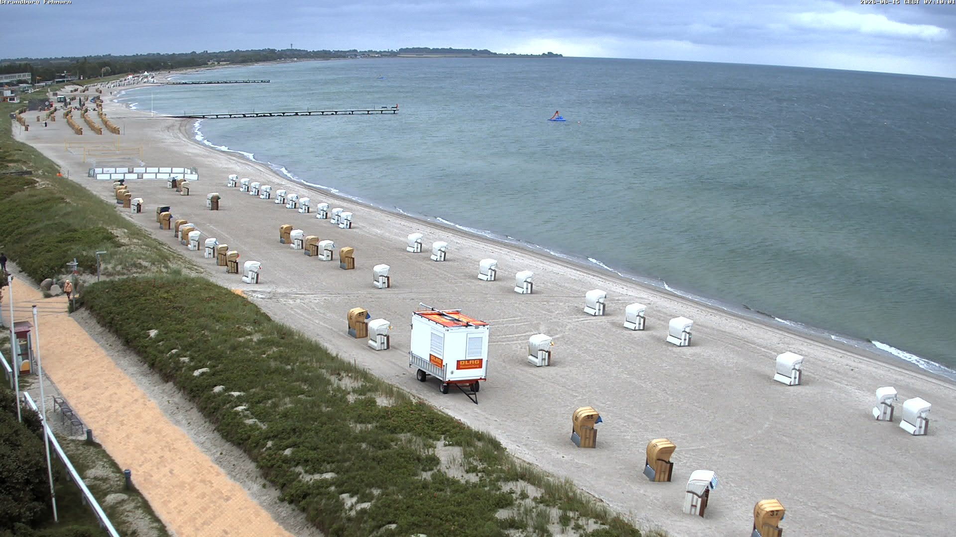 Archiv Foto Webcam Fehmarn: Burgtiefe Strand