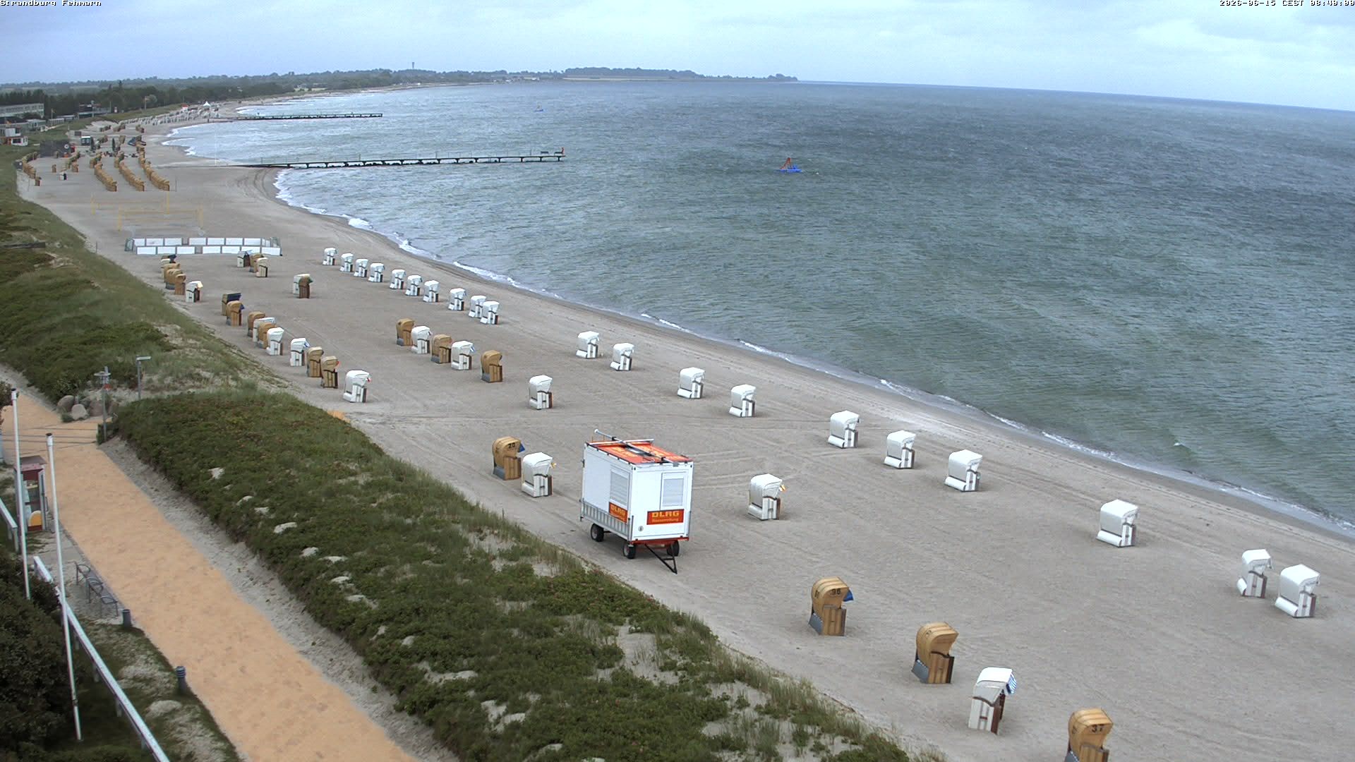 Archiv Foto Webcam Fehmarn: Burgtiefe Strand