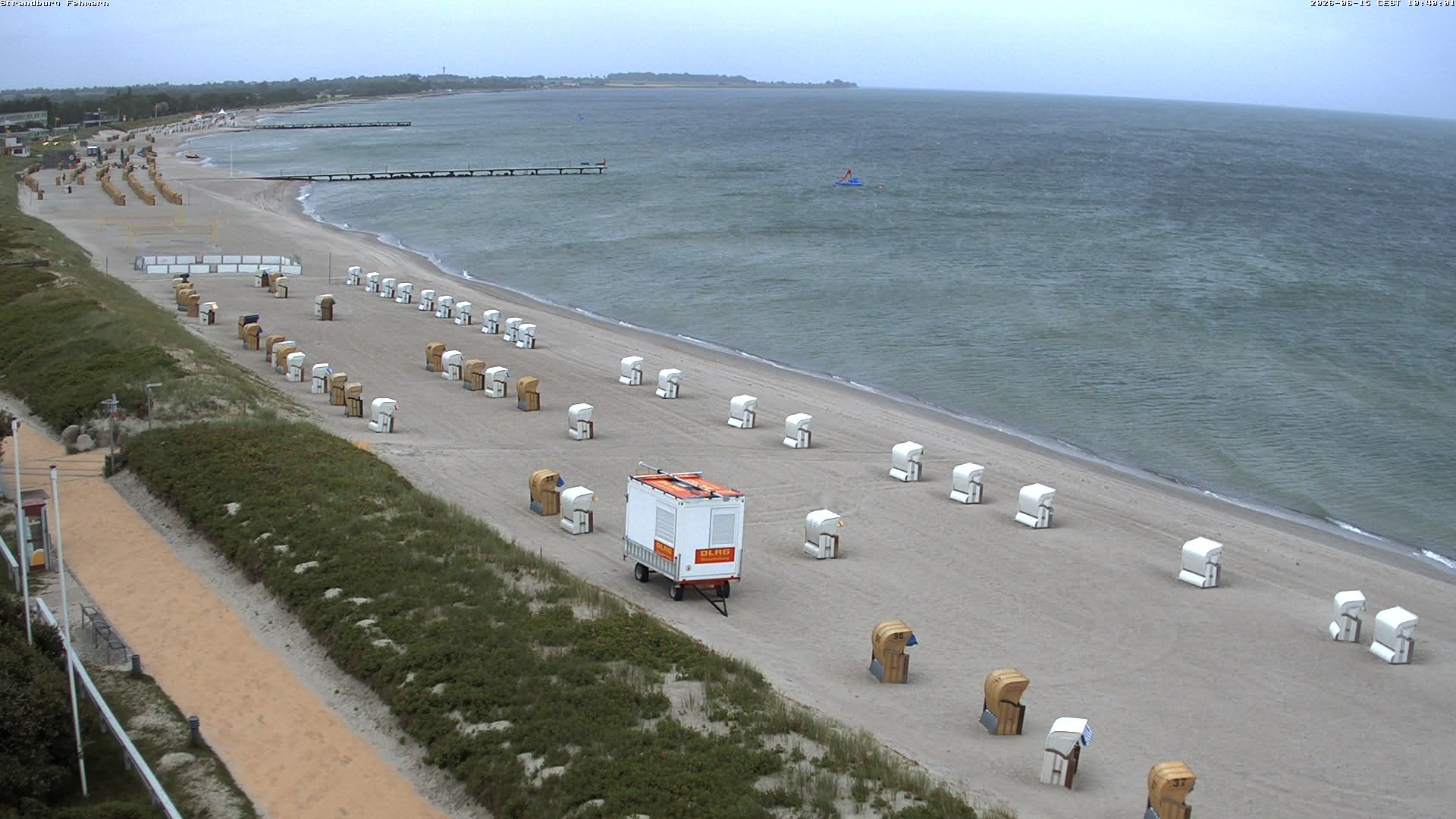 Archiv Foto Webcam Fehmarn: Burgtiefe Strand
