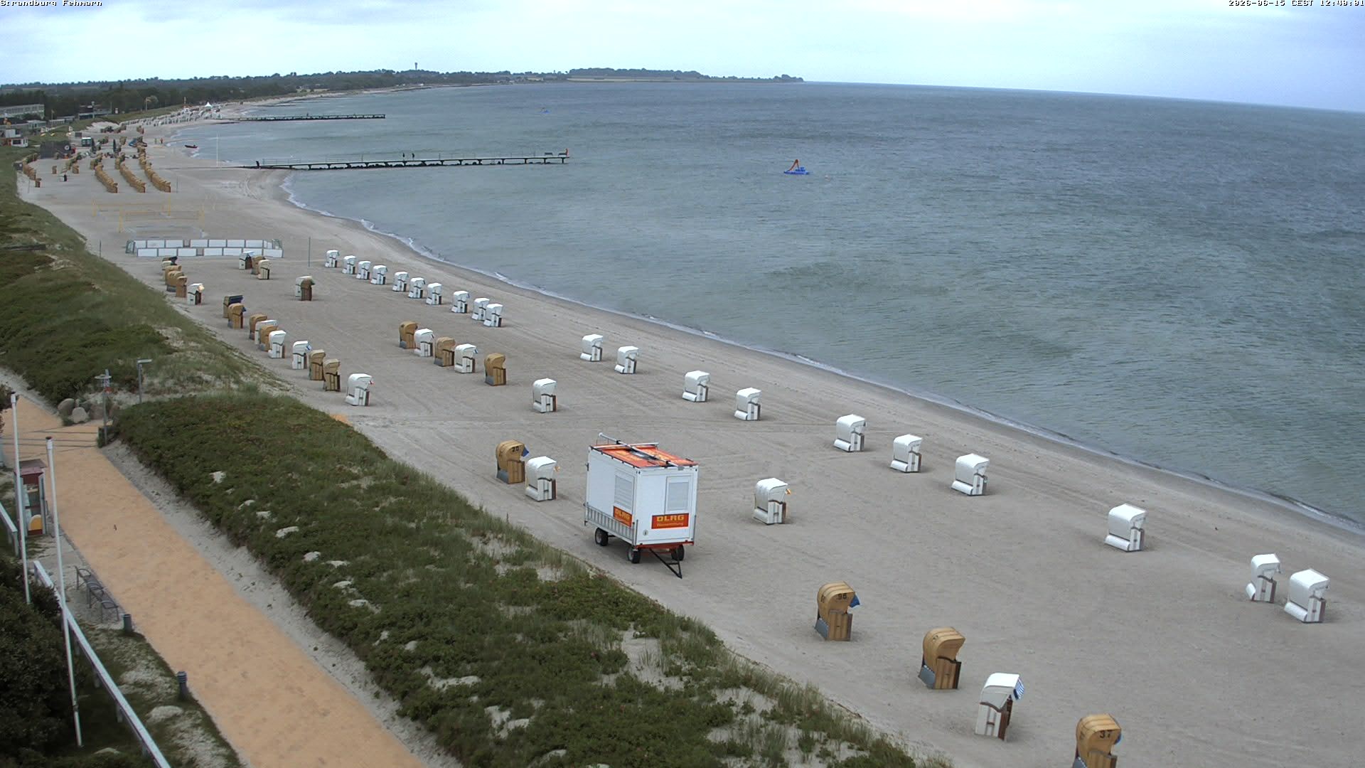 Archiv Foto Webcam Fehmarn: Burgtiefe Strand