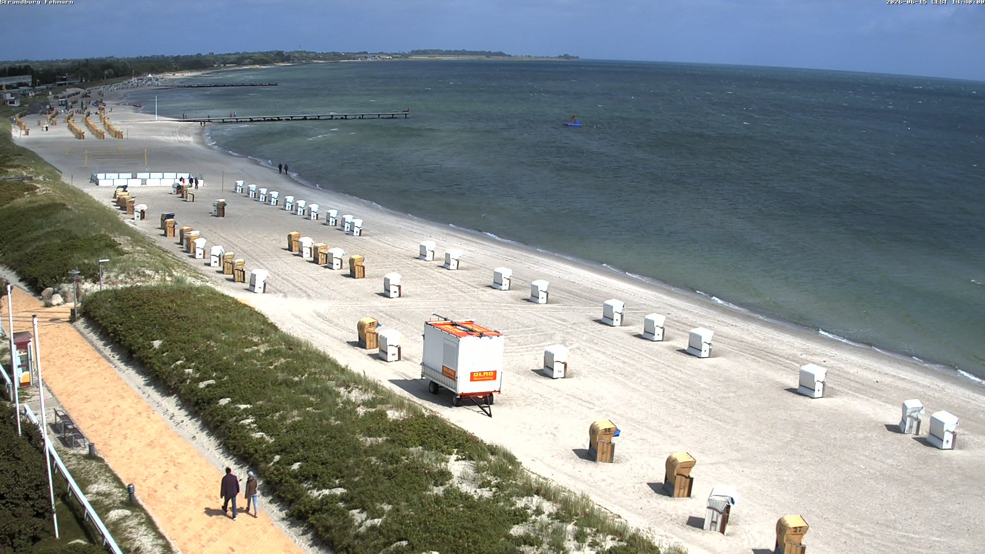 Archiv Foto Webcam Fehmarn: Burgtiefe Strand
