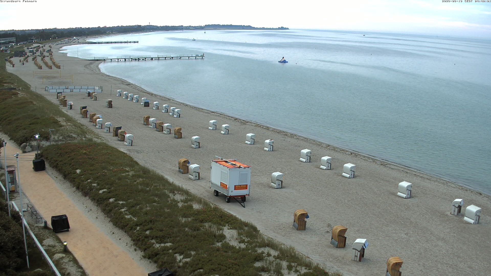 Archiv Foto Webcam Fehmarn: Burgtiefe Strand