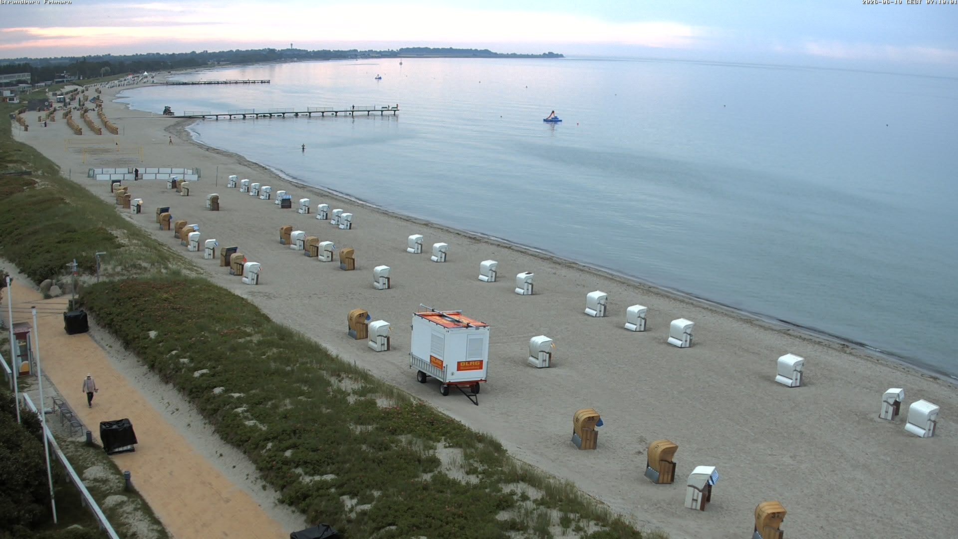 Archiv Foto Webcam Fehmarn: Burgtiefe Strand