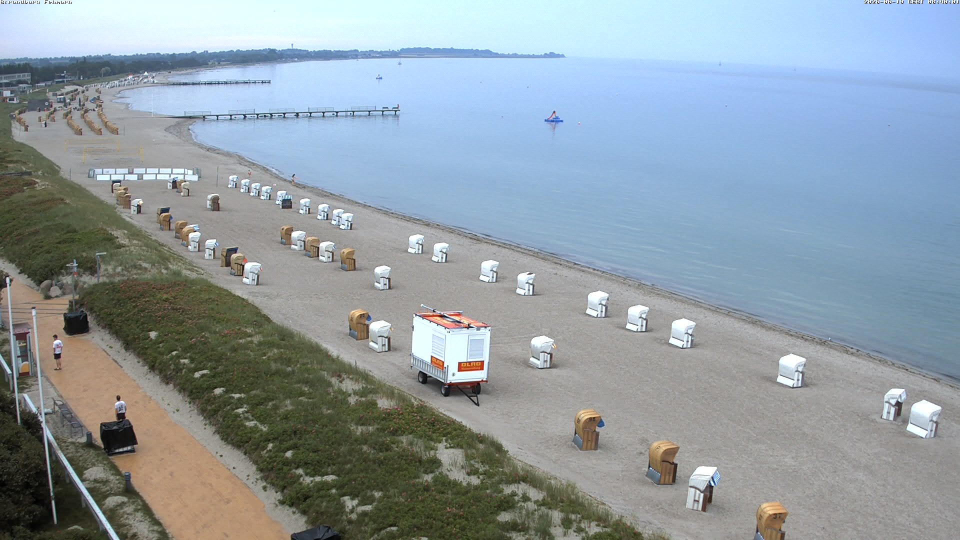 Archiv Foto Webcam Fehmarn: Burgtiefe Strand