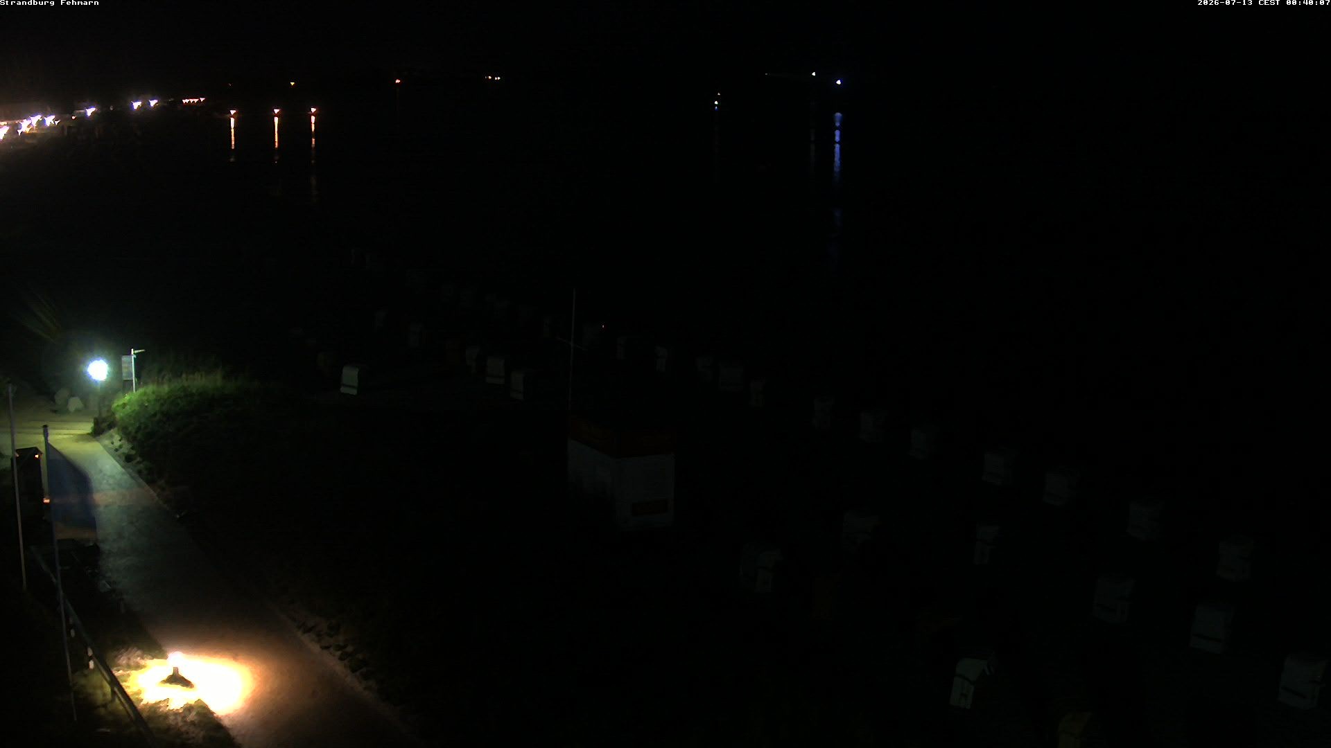 Archived image Webcam Fehmarn: Beach Burgtiefe
