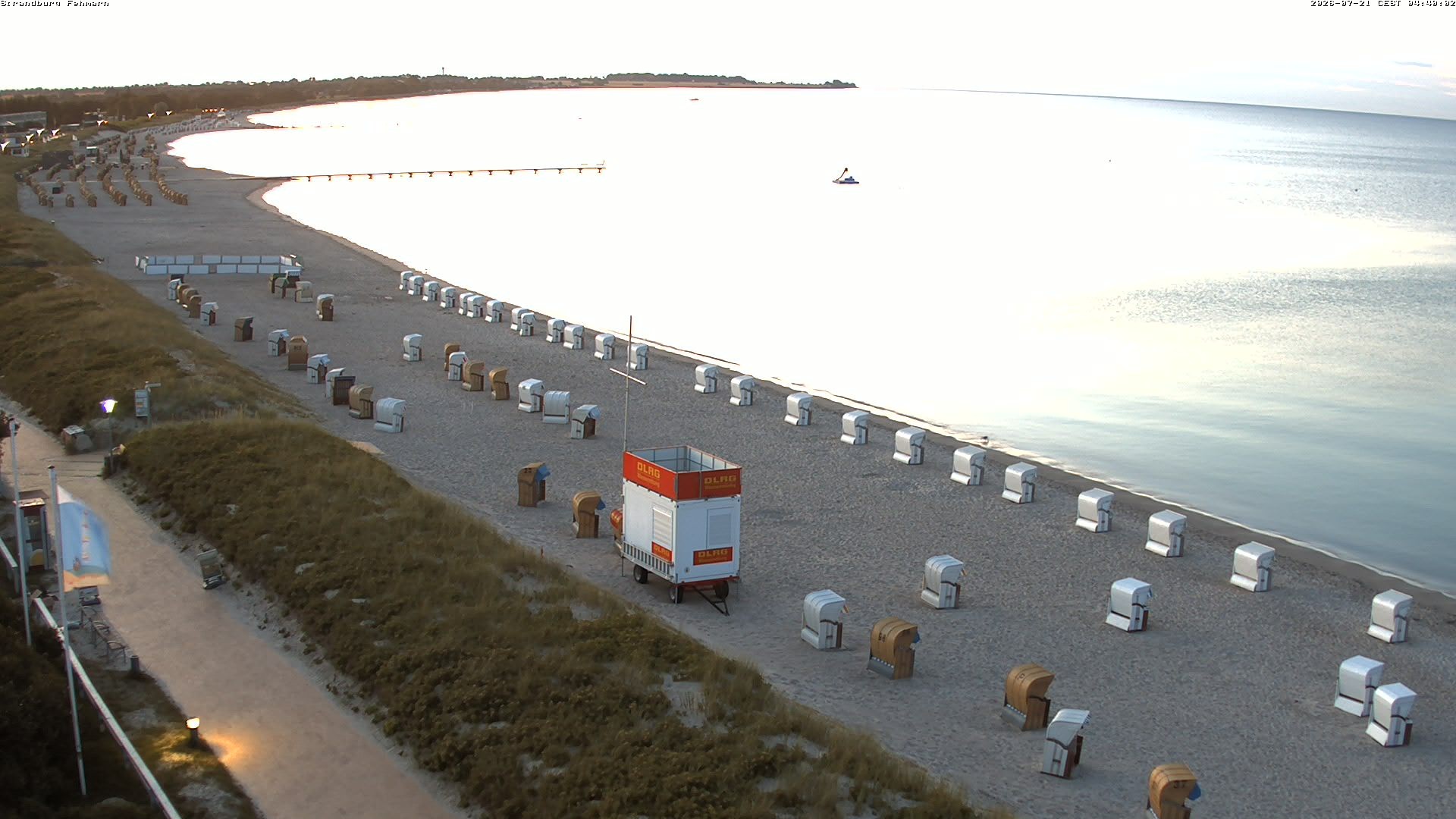 Archiv Foto Webcam Fehmarn: Burgtiefe Strand