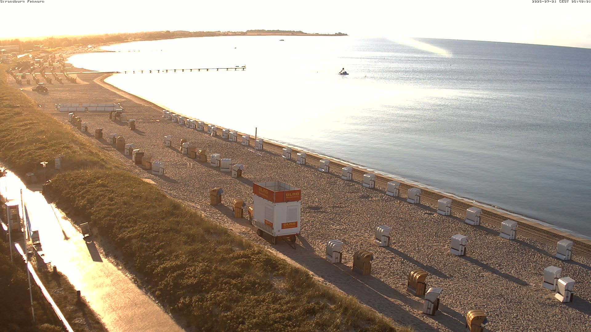 Archiv Foto Webcam Fehmarn: Burgtiefe Strand