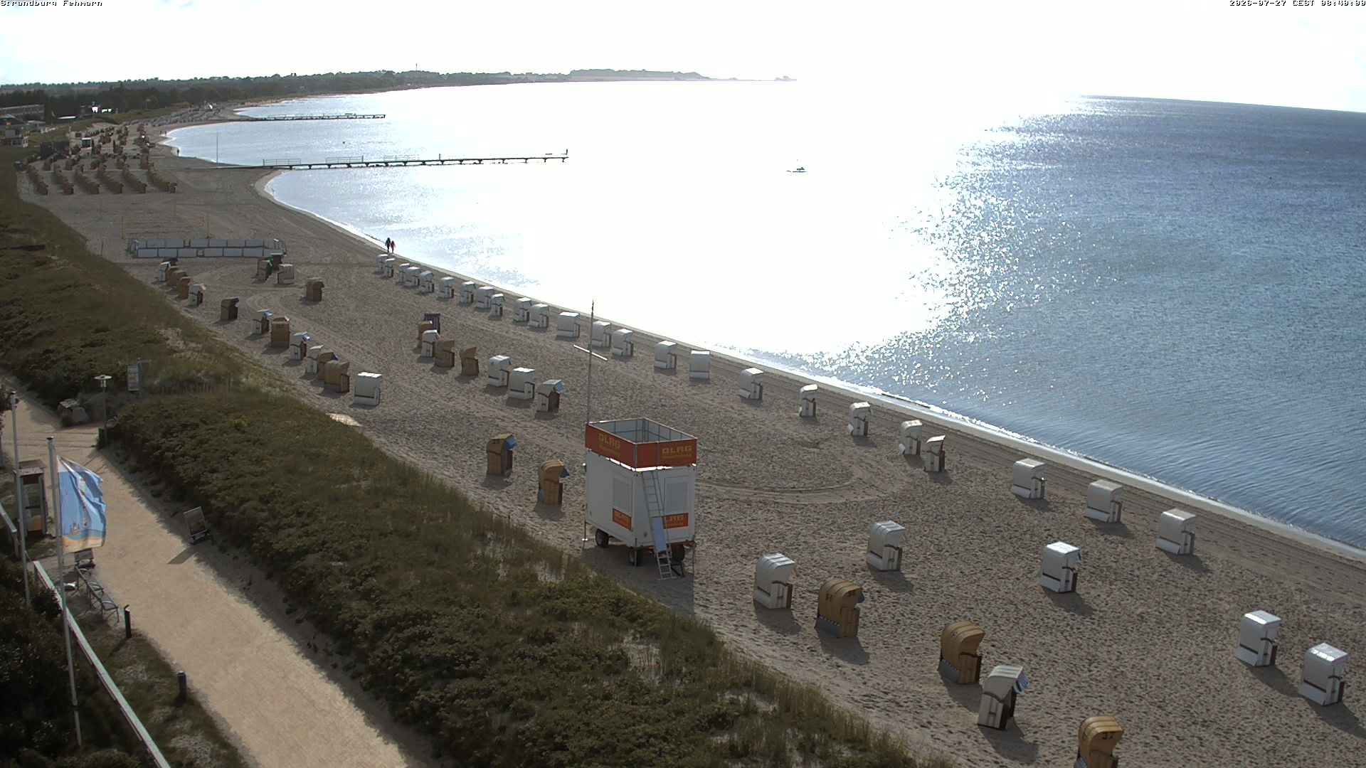 Archiv Foto Webcam Fehmarn: Burgtiefe Strand