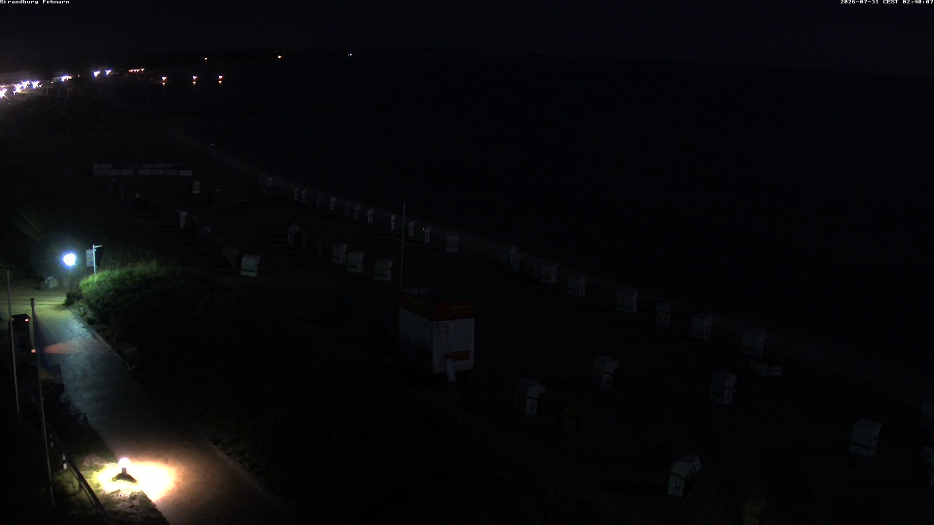 Archived image Webcam Fehmarn: Beach Burgtiefe