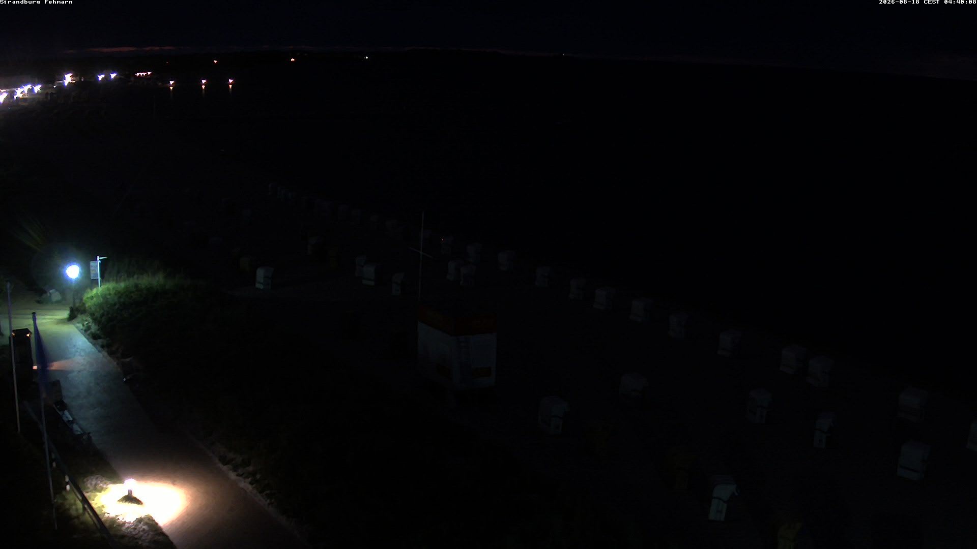 Archived image Webcam Fehmarn: Beach Burgtiefe