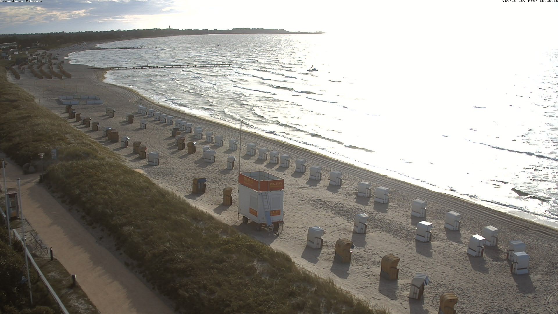 Archiv Foto Webcam Fehmarn: Burgtiefe Strand
