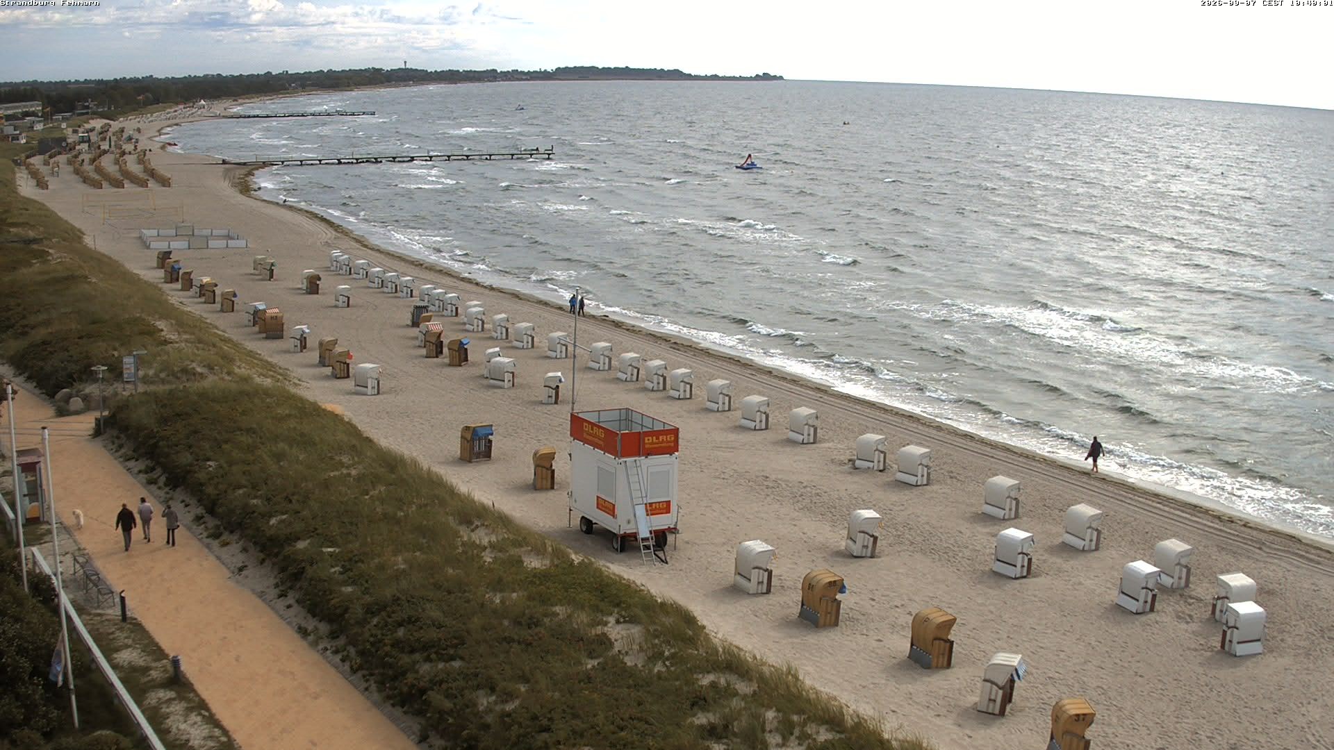 Archiv Foto Webcam Fehmarn: Burgtiefe Strand