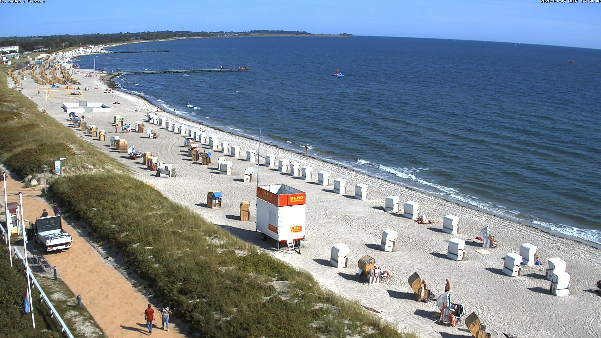 Archiv Foto Webcam Fehmarn: Burgtiefe Strand