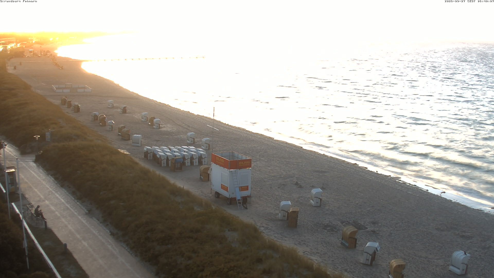 Archiv Foto Webcam Fehmarn: Burgtiefe Strand