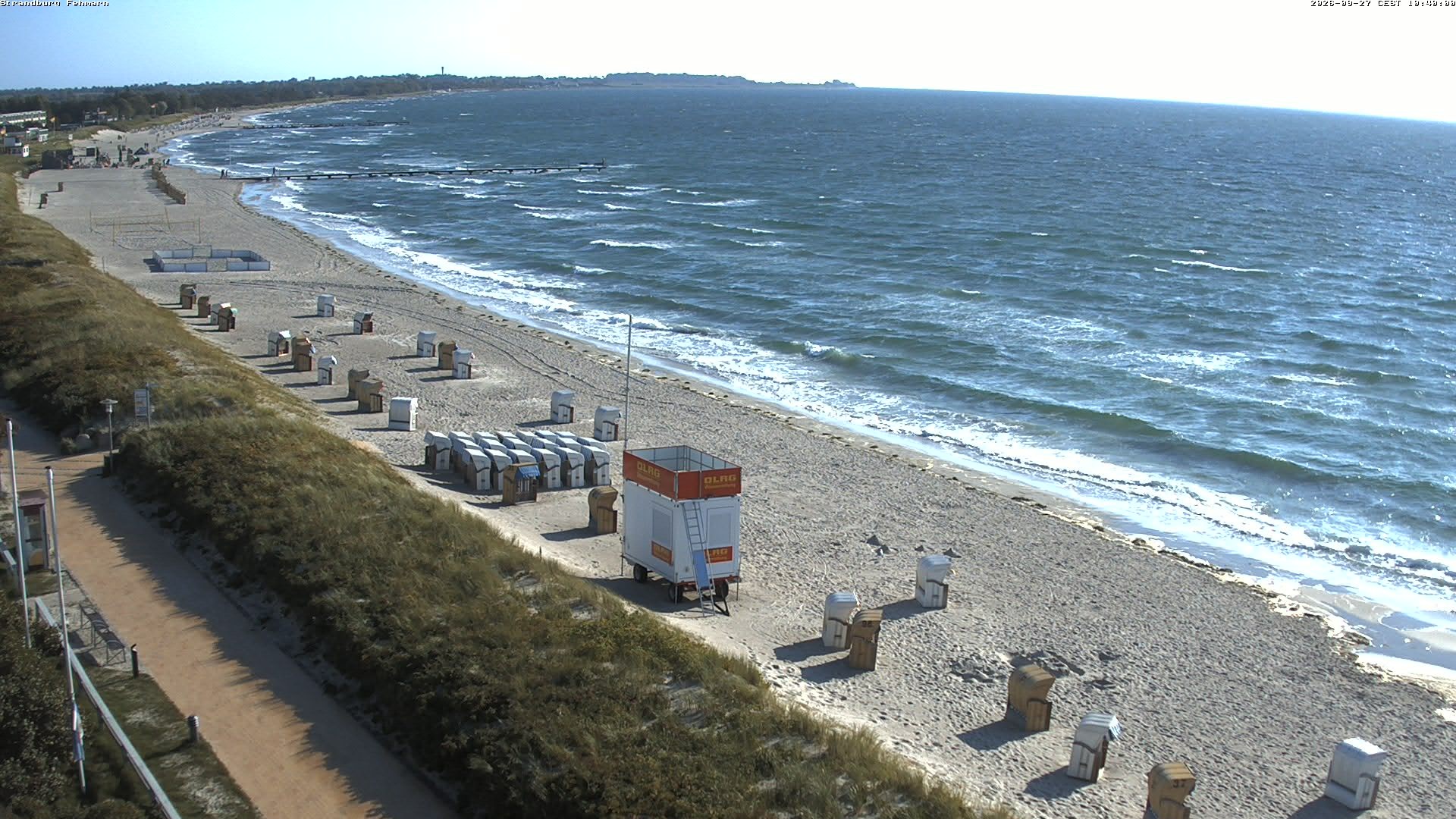 Archiv Foto Webcam Fehmarn: Burgtiefe Strand