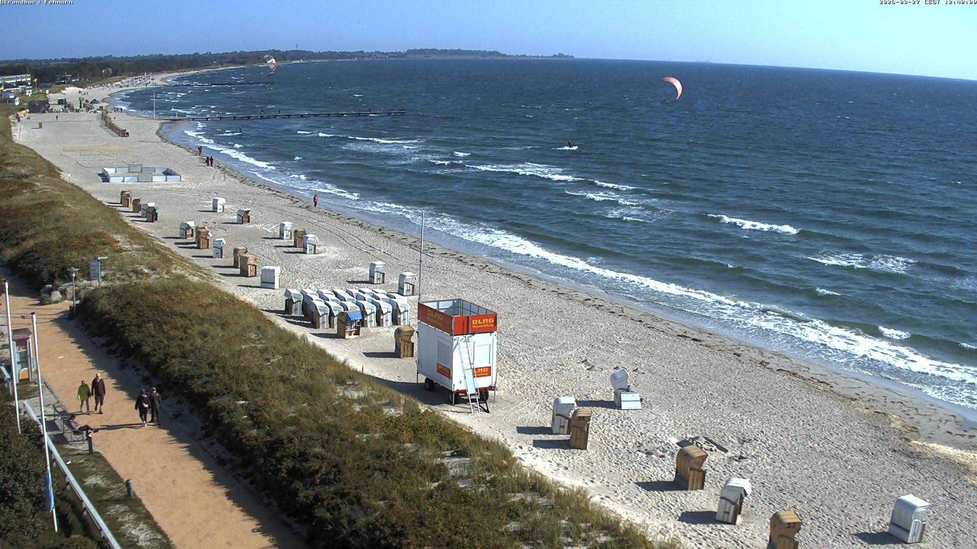 Archiv Foto Webcam Fehmarn: Burgtiefe Strand