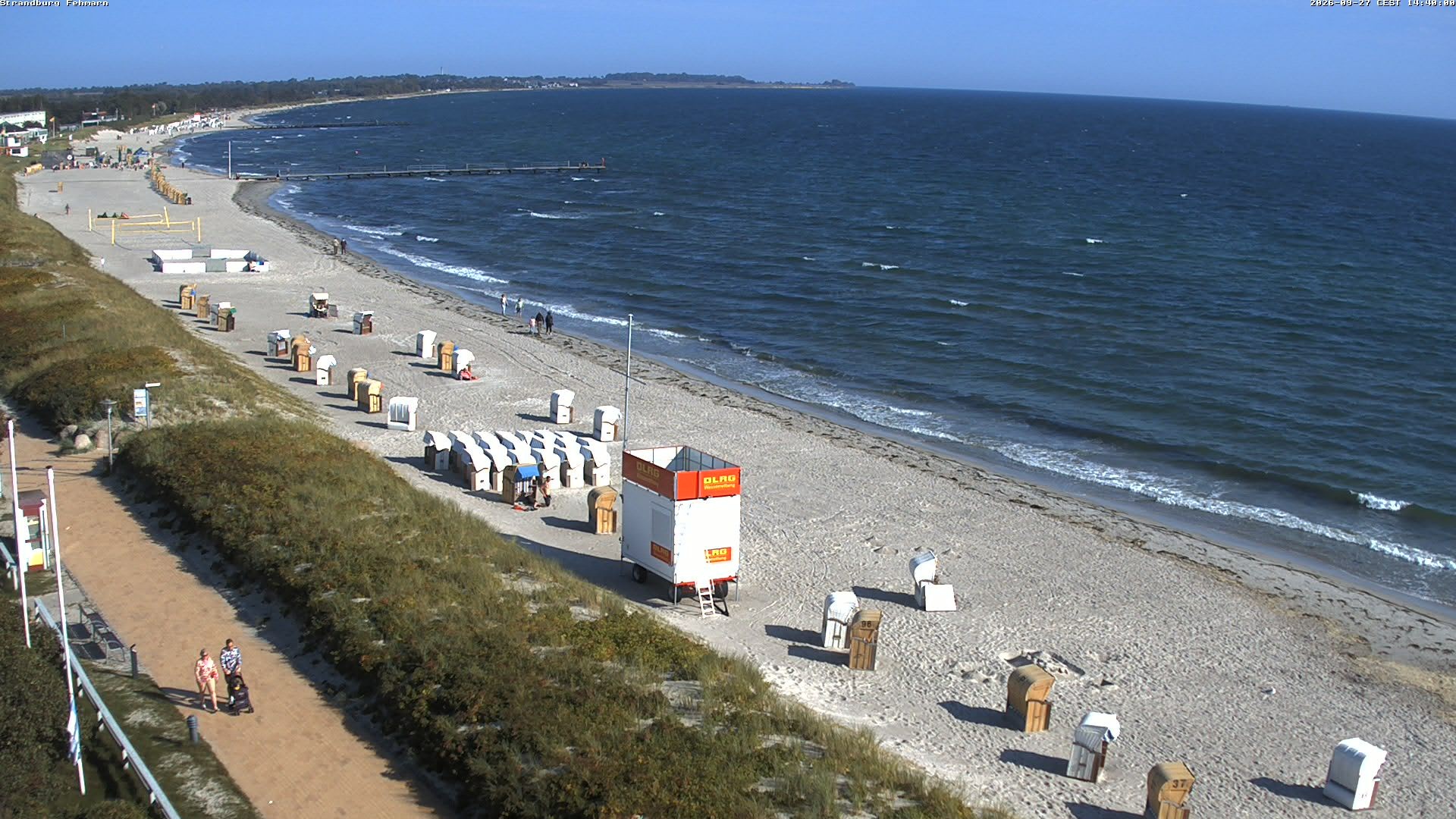 Archiv Foto Webcam Fehmarn: Burgtiefe Strand