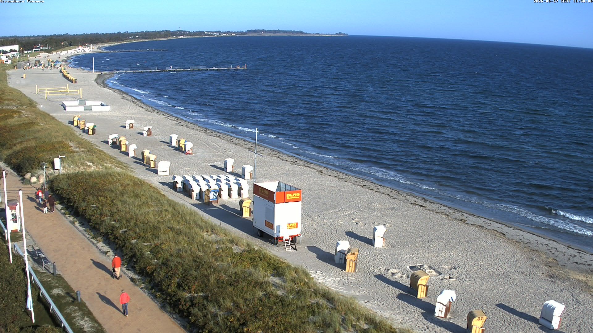 Archiv Foto Webcam Fehmarn: Burgtiefe Strand