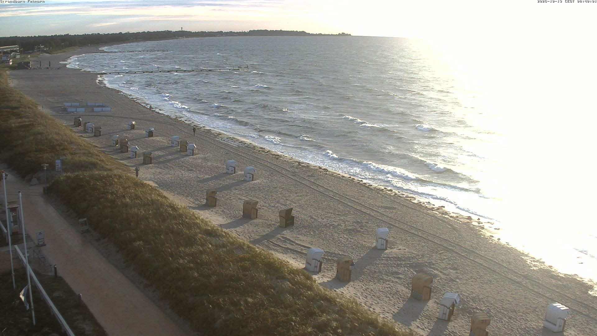 Archiv Foto Webcam Fehmarn: Burgtiefe Strand