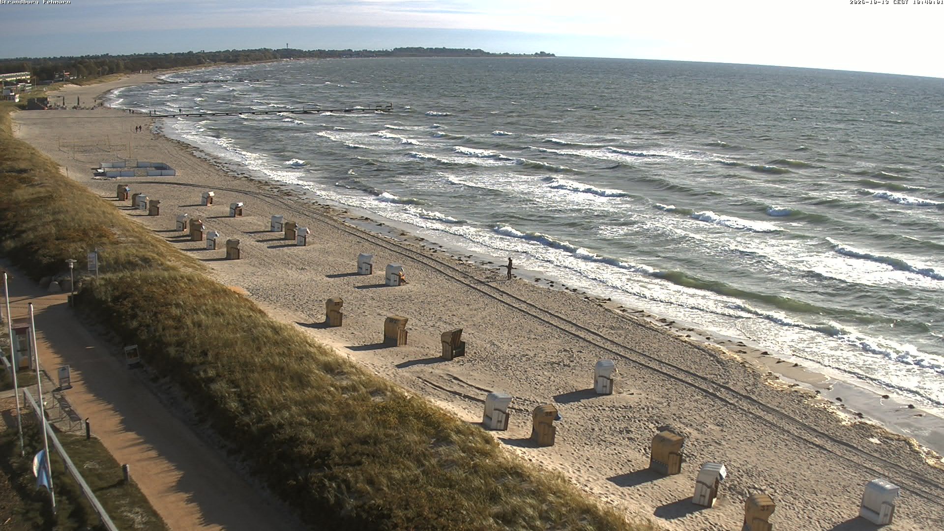 Archiv Foto Webcam Fehmarn: Burgtiefe Strand