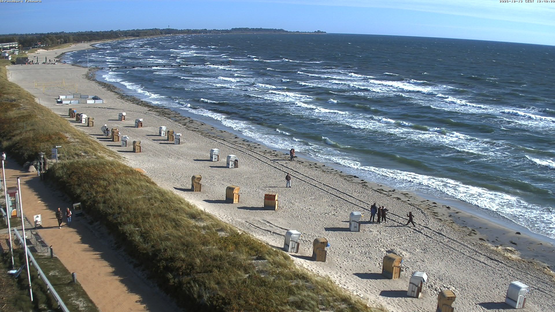 Archiv Foto Webcam Fehmarn: Burgtiefe Strand
