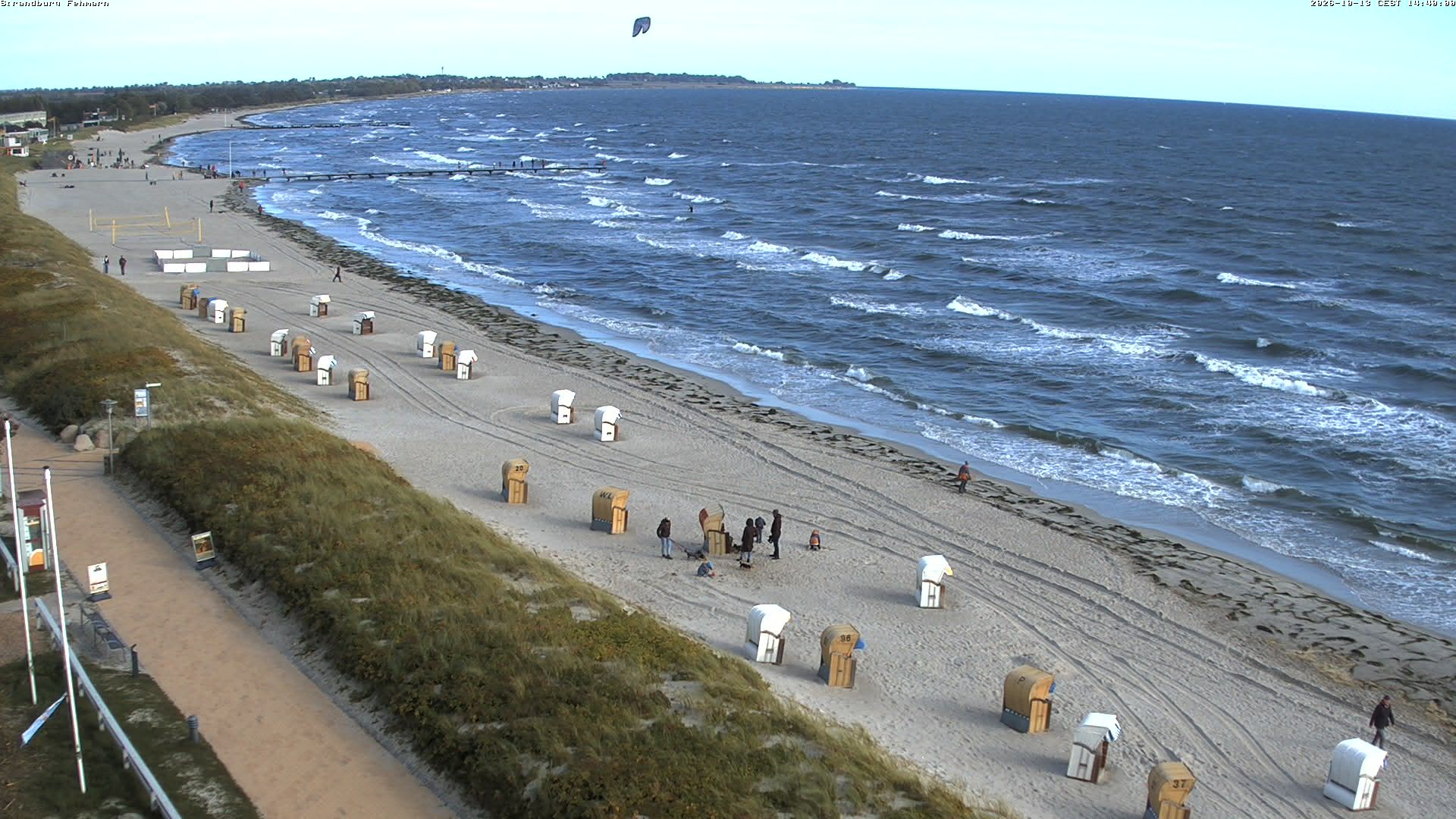 Archiv Foto Webcam Fehmarn: Burgtiefe Strand