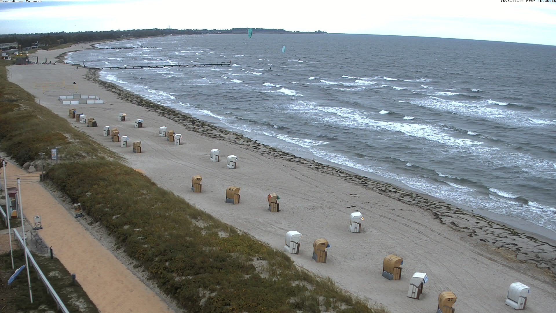 Archiv Foto Webcam Fehmarn: Burgtiefe Strand