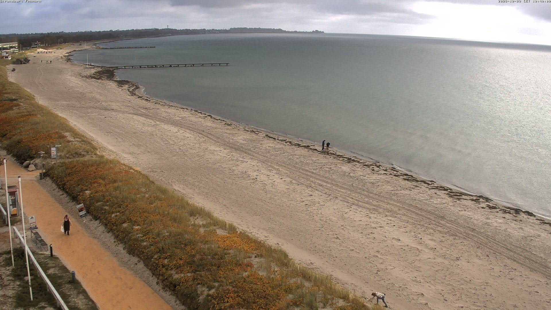 Archiv Foto Webcam Fehmarn: Burgtiefe Strand