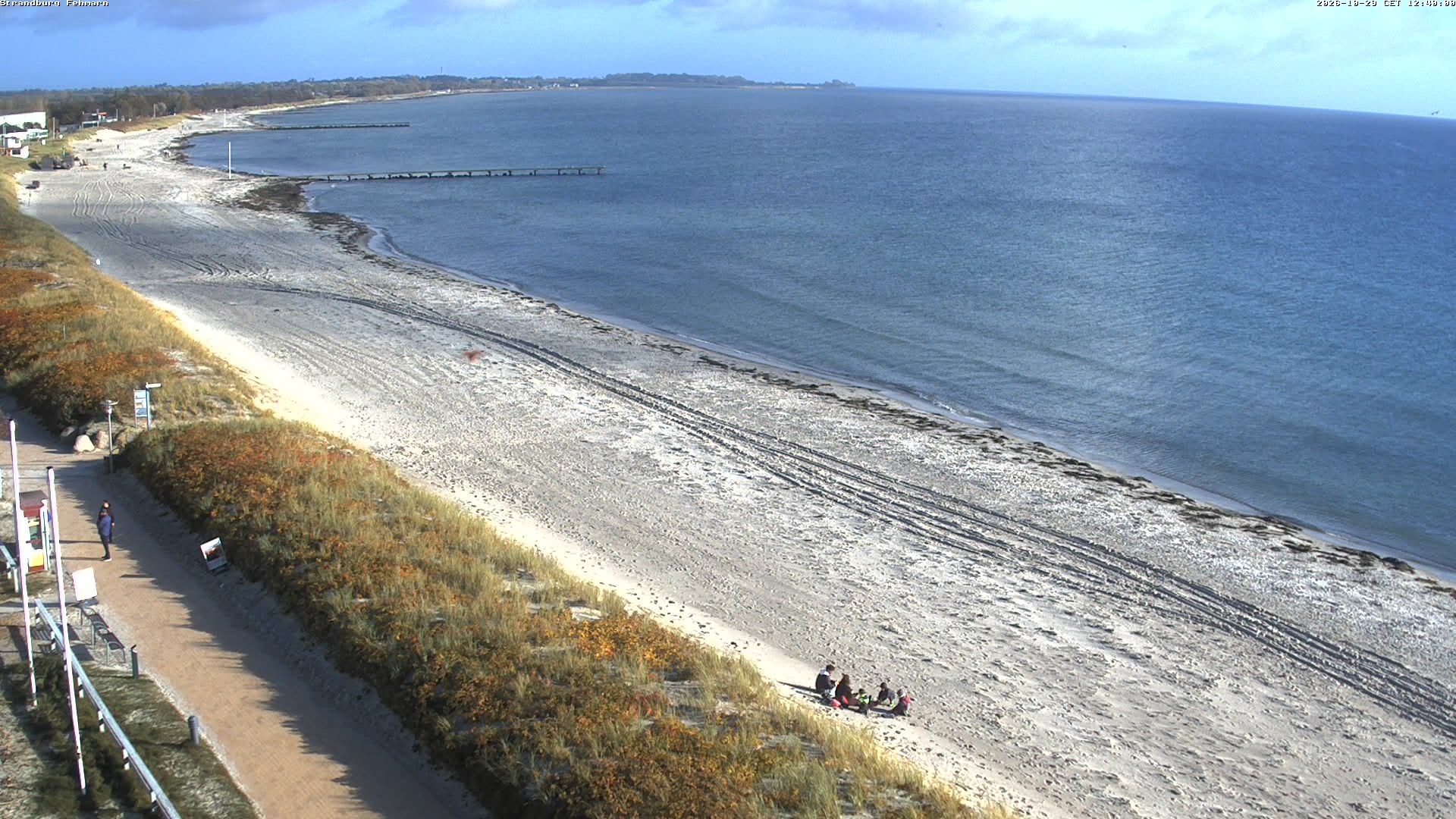 Archiv Foto Webcam Fehmarn: Burgtiefe Strand
