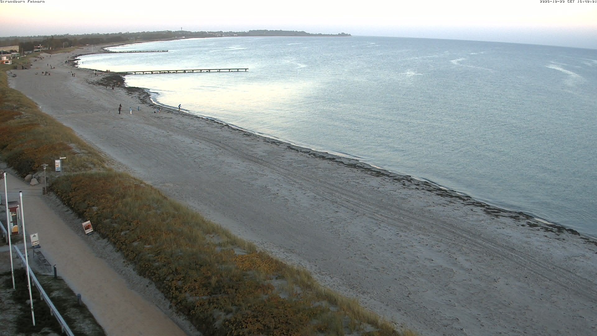 Archiv Foto Webcam Fehmarn: Burgtiefe Strand