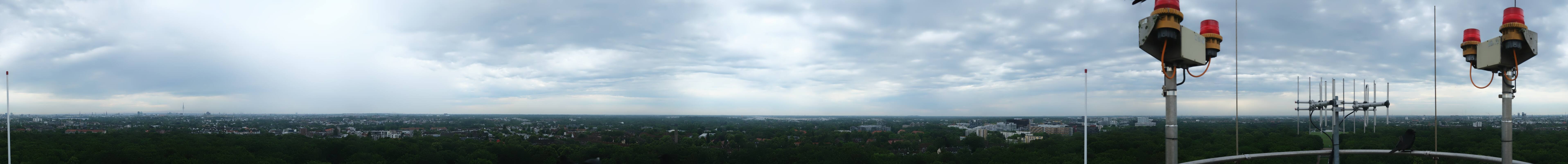 Archived image Webcam Hamburg Planetarium - Viewing Platform
