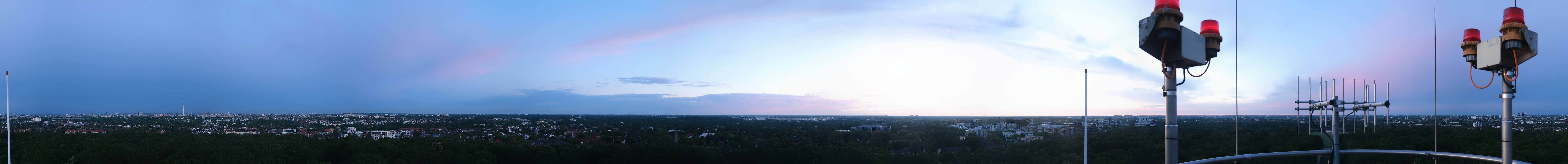 Archived image Webcam Hamburg Planetarium - Viewing Platform