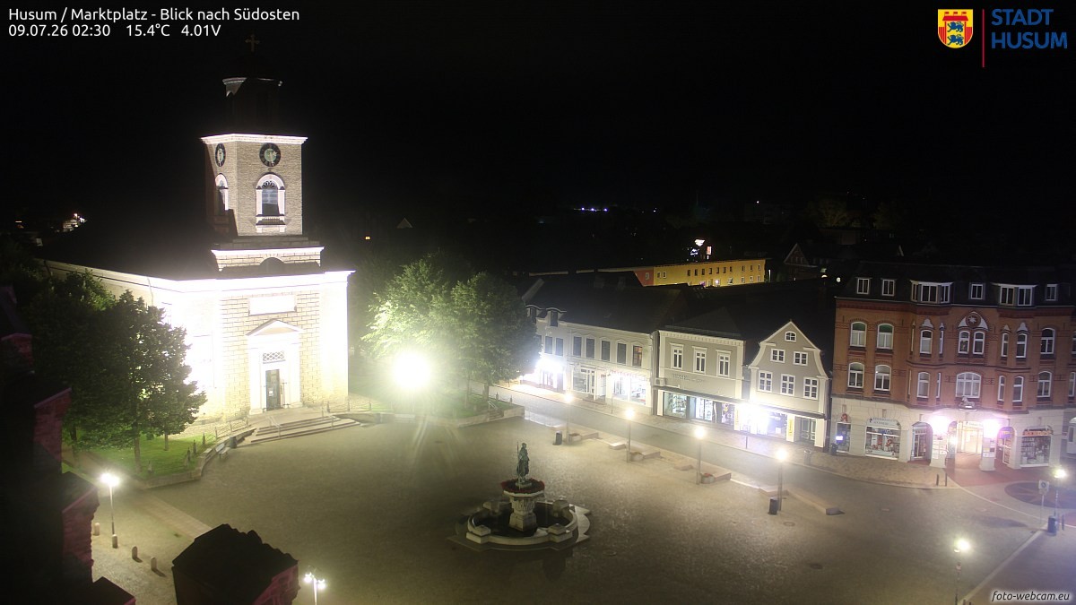 Archiv Foto Webcam Husum Marktplatz