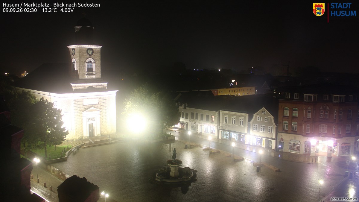 Archiv Foto Webcam Husum Marktplatz