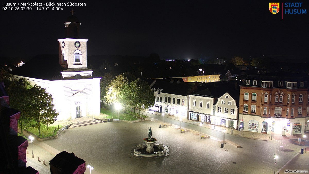Archiv Foto Webcam Husum Marktplatz