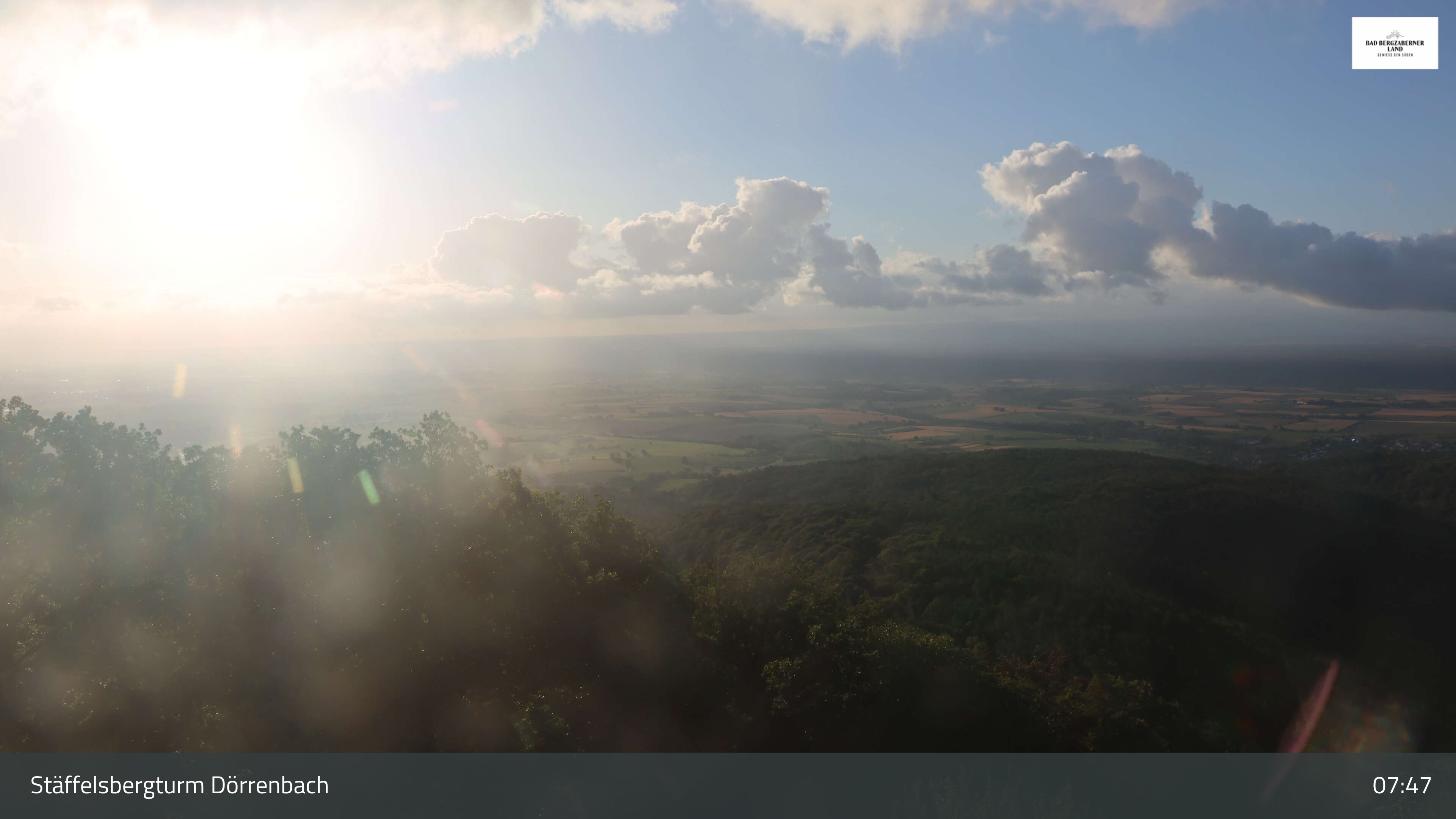Archiv Foto Webcam Dörrenbach: Panoramablick vom Stäffelsbergturm
