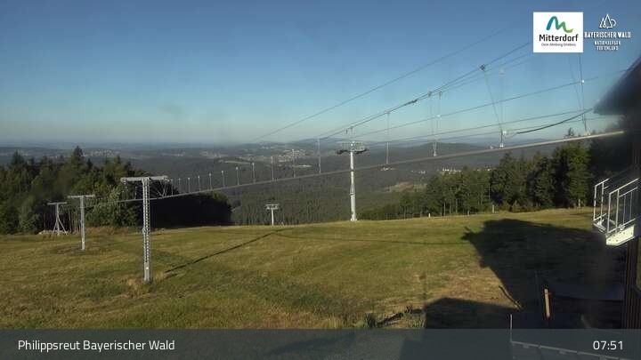 Archiv Foto Webcam Mitterdorf: Panoramablick Almberg mit Flyline