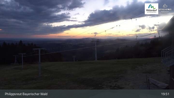 Archiv Foto Webcam Mitterdorf: Panoramablick Almberg mit Flyline