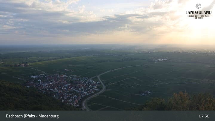 Archiv Foto Webcam Eschbach: Panorama von der Madenburg