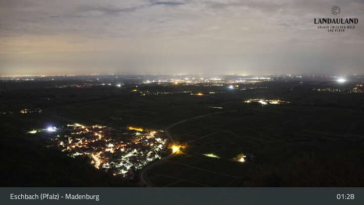 Archiv Foto Webcam Eschbach: Panorama von der Madenburg